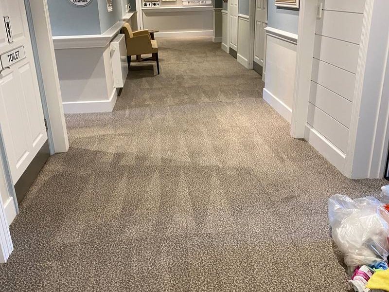 Buckland Hill landing, carpet cleaned end to end