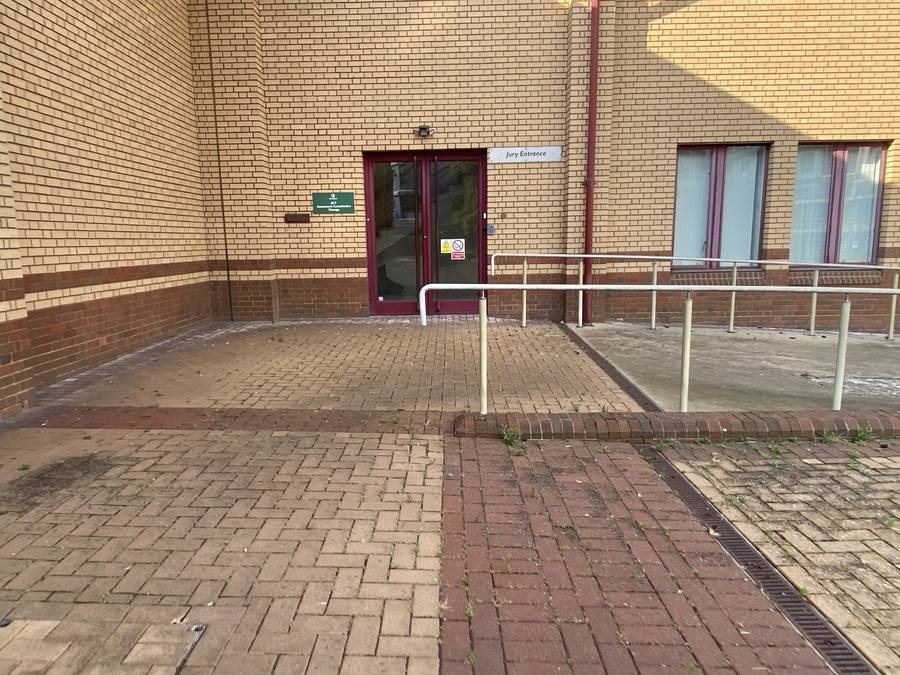Front Block Paving, before