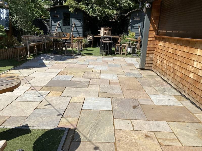 Garden courtyard, cleaned and refreshed