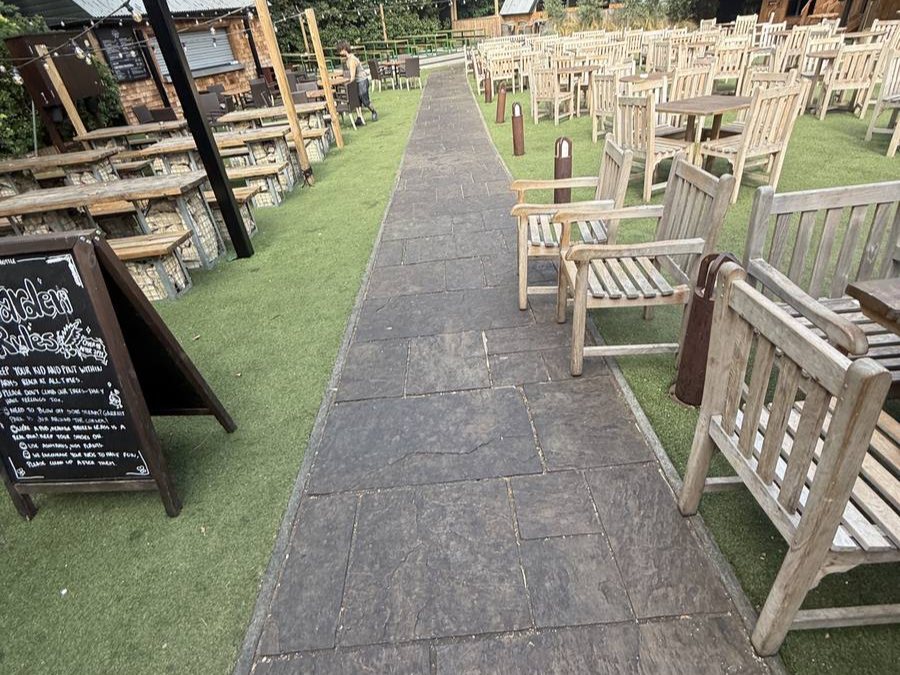 Rear Garden Pathway, before